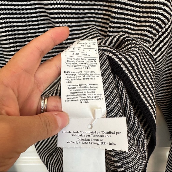 SOLD! on ebay MAX MARA Label-cut Bellico Striped Wool Jumper Sweater Size: s US4 - Picture 13 of 16